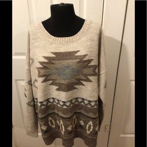 American Eagle Outfitters Aztec Western Sweater